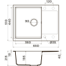 Мойка OMOIKIRI DAISEN 65-BL Artgranit/черный 4993684